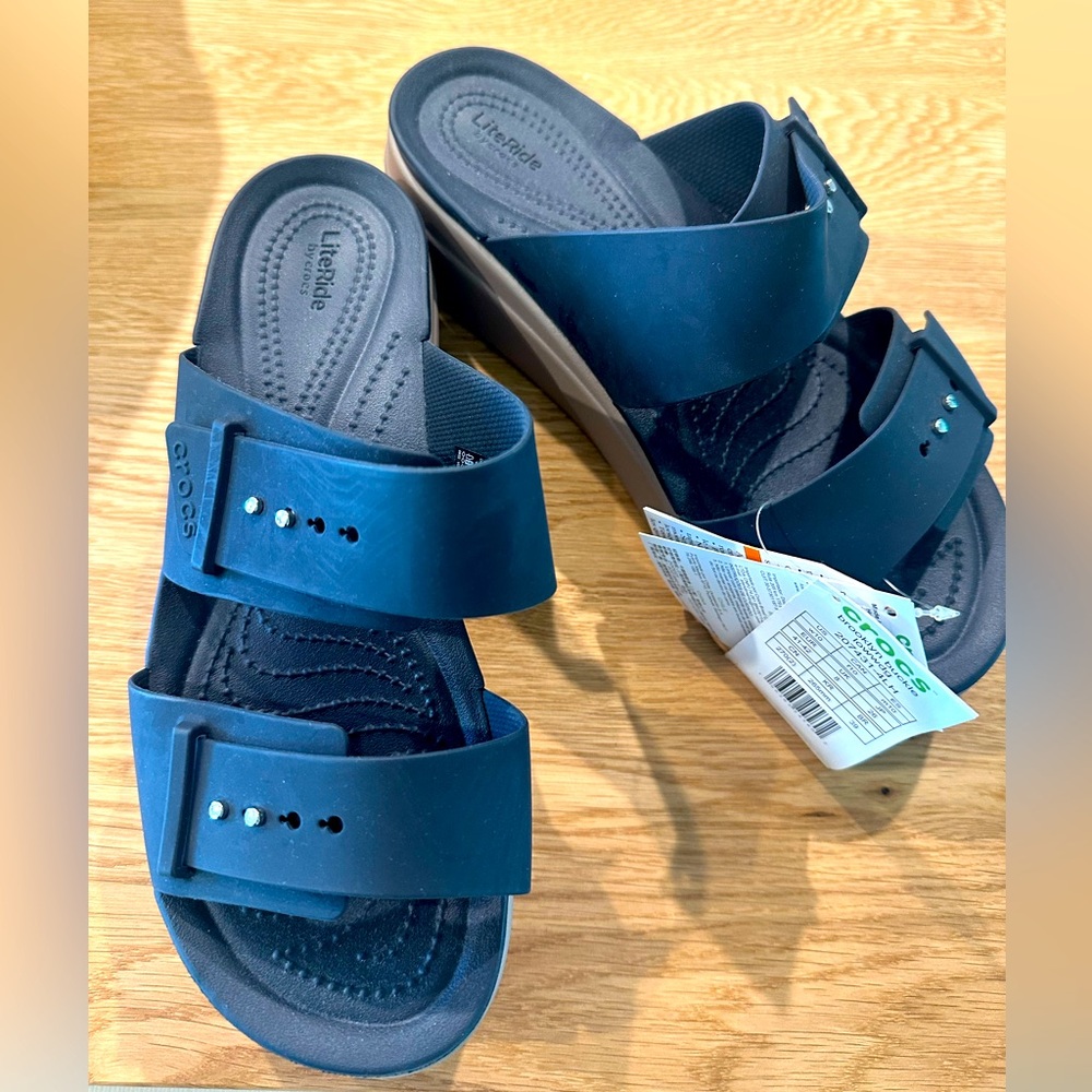 CROCS Dark Blue Slide Sandals
